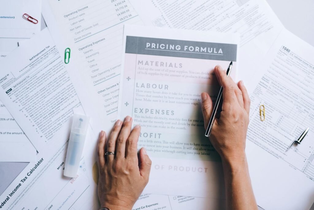 Download formular for pricing gratis som PDF